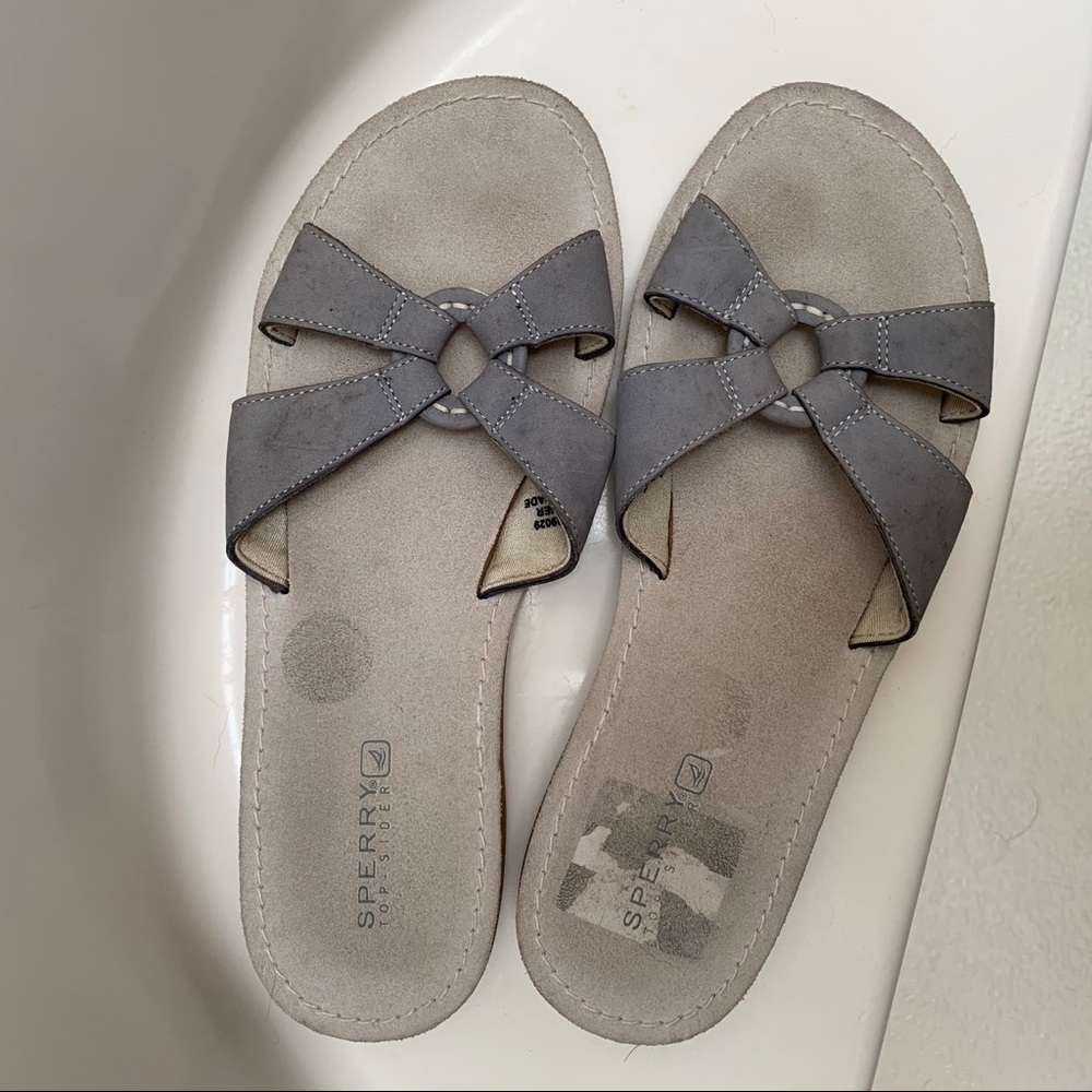 Sperry Topsider Leather Slip-on Slide Sandal 9